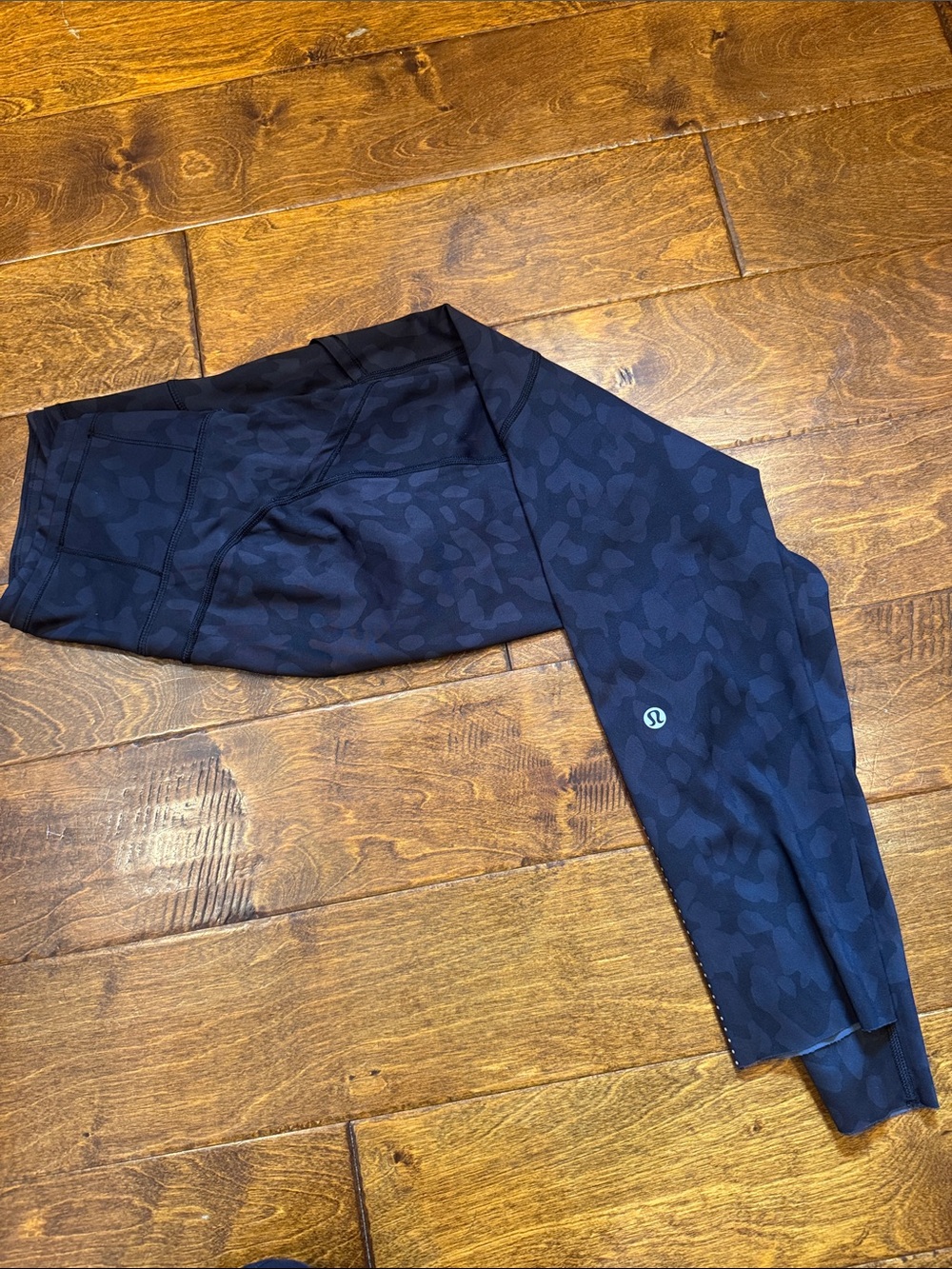 lululemon Black Subtle Camo High-Rise Leggings